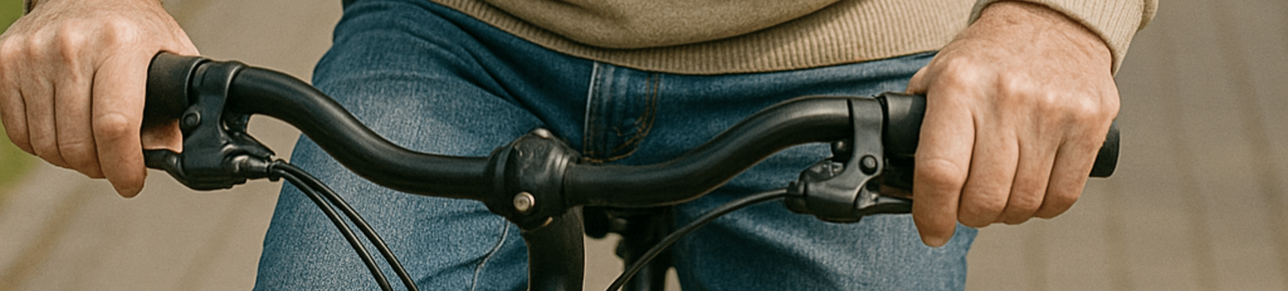 Homme âgé marchant au parc pour la reprise d’activité après une prothèse de hanche