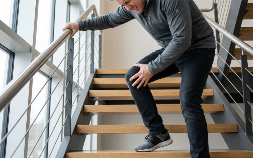 Douleur du genou en montant les escaliers